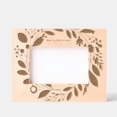 Advent krans gebladerte vrolijk kerstgezin gegraveerde lijstjes (Voorkant)