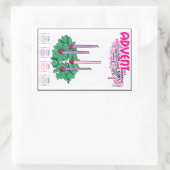 Advent Krans Stickers: Leuk & Gemakkelijk Classroo Rechthoekige Sticker (Tas)