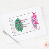 Advent Krans Stickers: Leuk & Gemakkelijk Classroo Rechthoekige Sticker (Envelop)