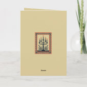 Advent Stylized Candelabra Nordic Christmas With K Kaart (Achterkant)