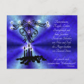 Advent, Weihnachten, Gedicht Deutsch Feestdagenkaart (Voorkant)