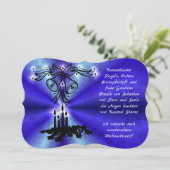 Advent, Weihnachten, Gedicht Deutsch Kaart (Staand voorkant)