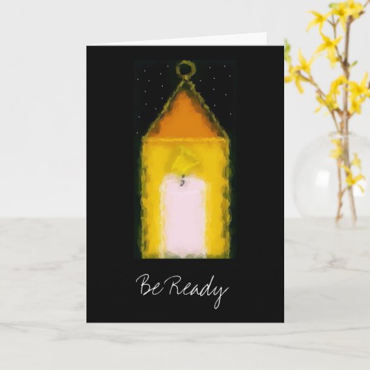 ADVENT-Wenskaart Kaart (Gele Bloem)