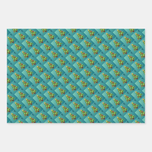 Advent wikkelpapier - 22, 23, 24 inpakpapier vel (Voorkant)