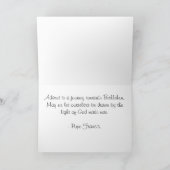 Advent Wreath Famous Paus Francis Quote Kerstmis Feestdagen Kaart (Binnen)