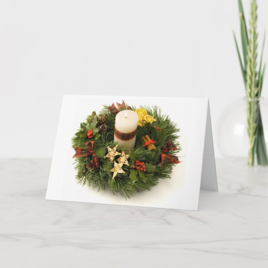 Advent Wreath Famous Paus Francis Quote Kerstmis Feestdagen Kaart (Voorkant)