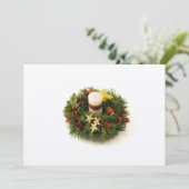 Advent Wreath Invitation Kaart (Staand voorkant)
