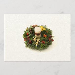 Advent Wreath Invitation Kaart