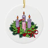 Advent Wreath Keramisch Ornament (Voorkant)