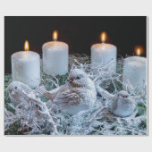 Advent Wreath Kerstmis Cadeaupapier (Vlak)