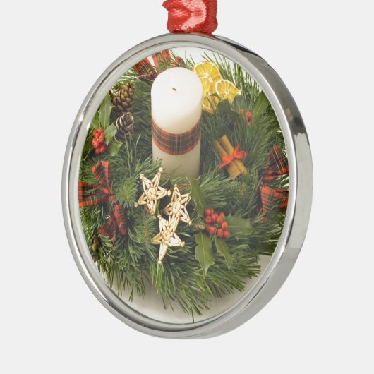 Advent Wreath Metalen Ornament (Links)