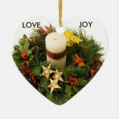 Advent Wreath-Ornament Keramisch Ornament (Voorkant)