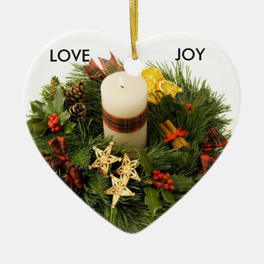 Advent Wreath-Ornament Keramisch Ornament (Voorkant)