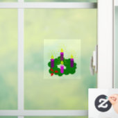 Advent Wreath Raamsticker (Huis)