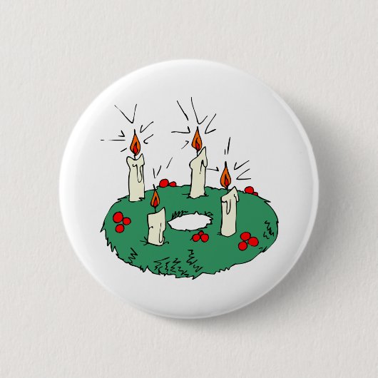 Advent Wreath Ronde Button 5,7 Cm (Voorkant)