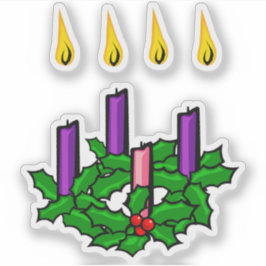 Advent Wreath Sticker