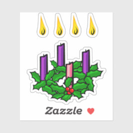 Advent Wreath Sticker