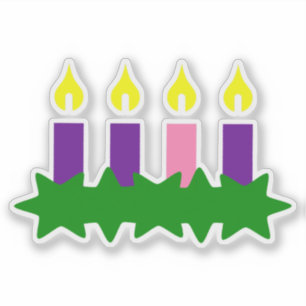 Advent Wreath Sticker Set Aftelkalender