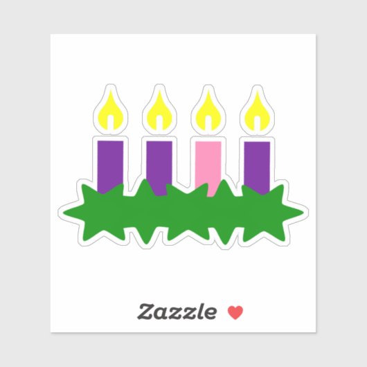 Advent Wreath Sticker Set Aftelkalender (Vel)