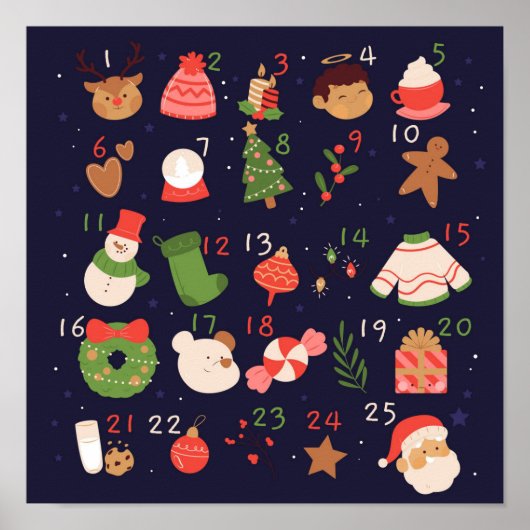 Adventkalender Poster (Voorkant)
