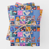 ADVENTKALENDER Scandinavische Volkskunst Hygge 3 k Inpakpapier Vel (In situ)