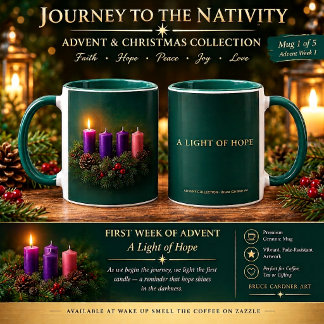 Adventkrans – Advent koffie tweede week Mok