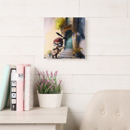 "Adventous Little Explorer" wandklok - een grillen (Leeskamer)