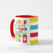 Adventskalender gepersonaliseerde kerst mok (Voorkant links)