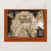 Adventskalender mit Nikolaus Feestdagenkaart (Voorkant)