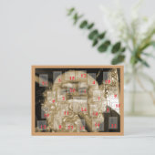 Adventskalender mit Nikolaus Feestdagenkaart (Staand voorkant)