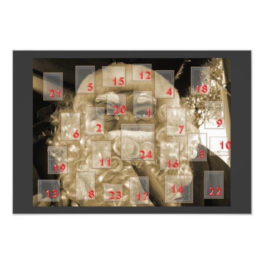 adventskalender mit nikolaus foto afdruk (Voorkant)