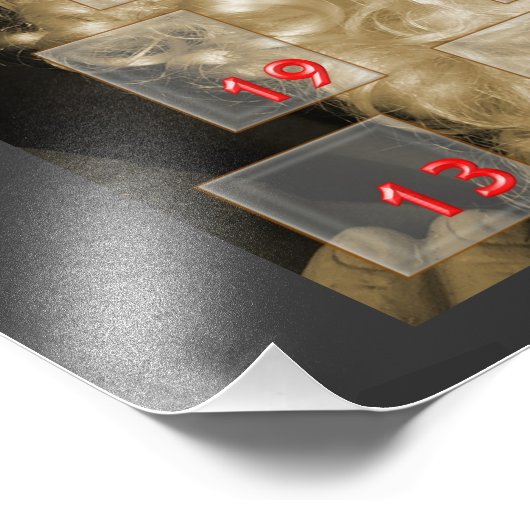 adventskalender mit nikolaus foto afdruk (Hoek)