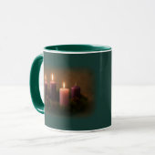 Adventskrans – derde advent – koffie mok (Voorkant links)