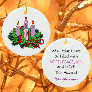 Adventskrans Keramisch Ornament