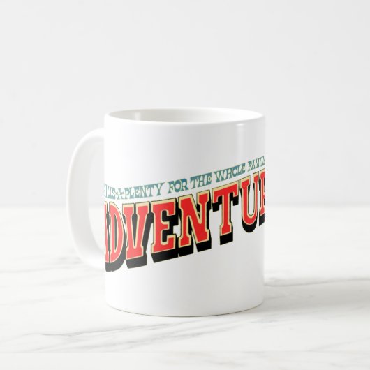 Adventuiers Amusement Park, Addison, Illinois Koffiemok (Voorkant links)