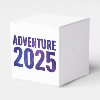 Adventure 2025 Galaxy Typography Design Bedankdoosjes