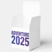 Adventure 2025 Galaxy Typography Design Bedankdoosjes (Geopend)