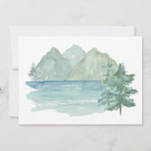 Adventure 50th Birthday Photo Rustic Mountain Kaart (Achterkant)