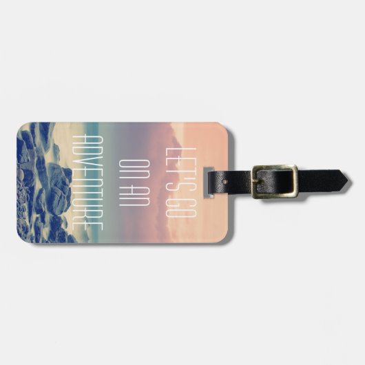 Adventure-afdrukken Bagagelabel (Voorkant horizontaal)