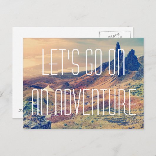 Adventure-afdrukken Briefkaart (Voorkant / Achterkant)