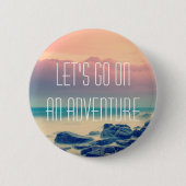 Adventure-afdrukken Ronde Button 5,7 Cm (Voorkant)