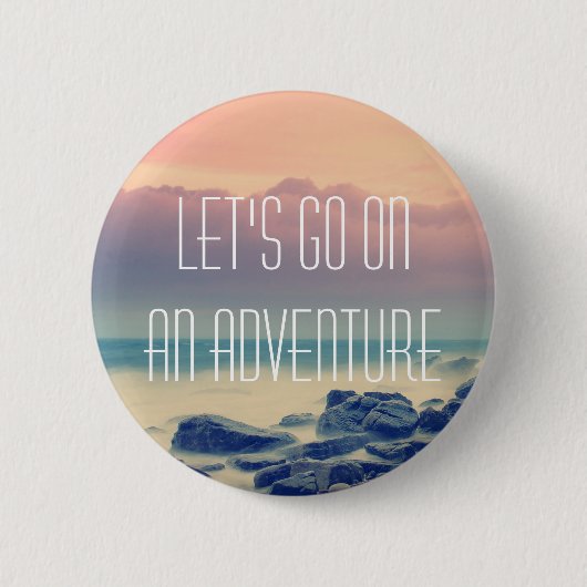 Adventure-afdrukken Ronde Button 5,7 Cm (Voorkant)