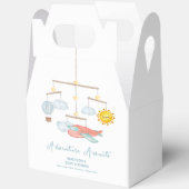 Adventure Airplane Hot Air Balloon Baby Shower Bedankdoosjes (Open)
