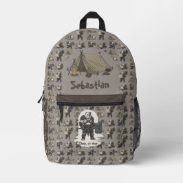 adventure American Bulldog gladiator dog T-Shirt Bedrukte Rugzak