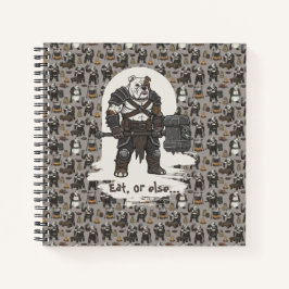 adventure American Bulldog gladiator dog T-Shirt Notitieboek