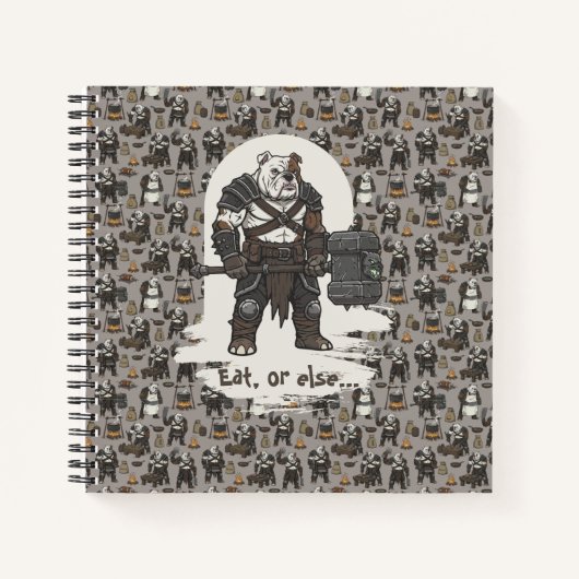 adventure American Bulldog gladiator dog T-Shirt Notitieboek (Voorkant)