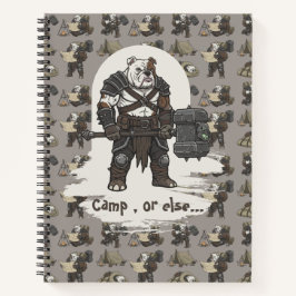 adventure American Bulldog gladiator dog T-Shirt Notitieboek