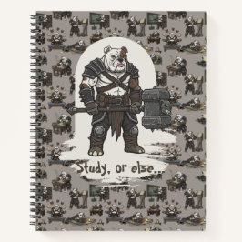 adventure American Bulldog gladiator dog T-Shirt Notitieboek