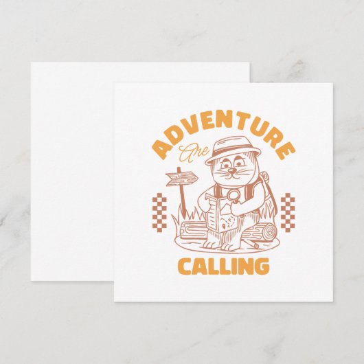 Adventure Are Calling – Cat (Voorkant / Achterkant)
