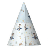 Adventure Aviation Beer Blue Plane 1e verjaardag Feesthoedjes (Achterkant)